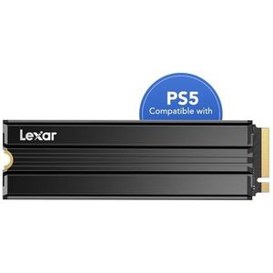 Lexar NM790 1TB Interne SSD met koellichaam, M.2 2280 PCIe Gen4x4 NVMe SSD, Tot 7400MB/s Lezen, 6500MB/s Schrijven, Interne Solid State-Schijf voor PS5, PC Laptop en Gamers (LNM790X001T-RN9NG)