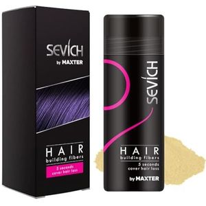 Haarvezels - Verbergt Onmiddellijk Haarverlies, 100% Natuurlijke Katoenvezelpoeder voor Mannen en Vrouwen - Licht Blond 25g