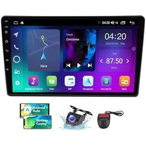 Android 13 Autoradio 9 Duim Touch Display Voor Toyota Sienna 2 XL20 2003-2010 Met Draadloze Carplay Android Auto/GPS/FM RDS DAB+/Buletooth 5.0/Bediening op het stuur + Camera en DVR(NF-2)