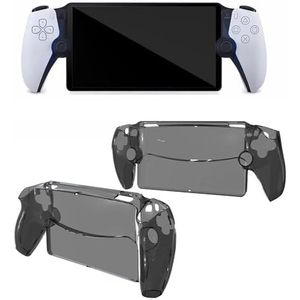 BeisDirect Beschermhoes voor Sony Playstation Portal Gaming Console Transparant Hoesje Anti-Kras Bescherming Cover voor Playstation Portal Accessoires (Transparant Zwart)