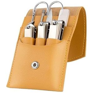Nagelknipperset Manicureset, 8-delige nagelknipper manicureset, roestvrijstalen reisnagelverzorgingsset, professionele pedicure verzorgingsset met draagbare lederen tas Pedicurehulpmiddelen voor voete