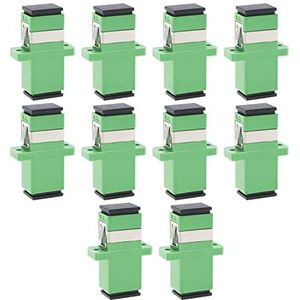 YINETTECH 10 STKS SC Vrouwelijke naar SC Vrouwelijke APC Koppeling, Fiber Optic Adapter, Netwerk Internet Connector, Compatibel met Netwerk Switch, Router, Fiber Optic Patch Panel