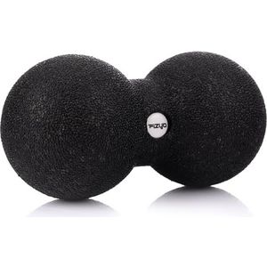 FIZYO Massage Ball Duo 24x12 cm – Grote Trigger Point & Fascia Bal, Zelfmassage voor Rug, Nek, Schouders & Benen, Dubbele Lacrosse Bal voor Diepe Weefselmassage, Spierherstel & Pijnverlichting (Zwart)