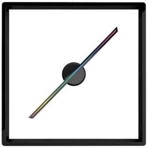 3D-reclameprojector Wifi Led-bord Holografische Lamp Speler Afstandsbediening Adverteren Display 3D-ventilator Hologramprojector(Black)