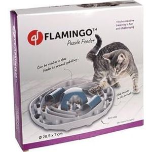 Flamingo KS Interactief kattenspeelgoed Hanto grijs/blauw, 28,5 x 7 cm