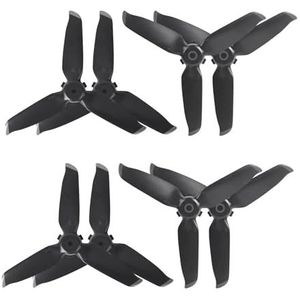 5328S Propellers for DJ FPV Combo Props Paddle Blade Vervangende Vleugel Reserveonderdeel Accessoire(Black Silver 8pcs)