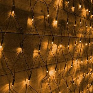 Meisterhome® Netverlichting lichtnet 240 LEDs - 3x3 meter - Kerstverlichting - Kerstdecoratie - Warm wit - Voor binnen & buiten