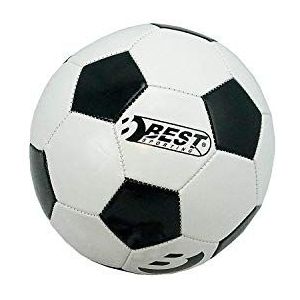 Best Sporting Superstar Classic Voetbal met klassiek design, hoogwaardige bal, voor kinderen in maat 5, witte voetbal voor kinderen, duurzame trainingsbal