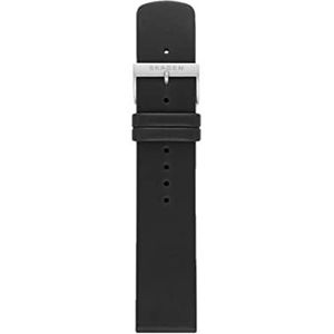 SKAGEN - LOSSE BANDJES met ZWARTE kleur, lederen band voor heren, SKB6122