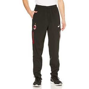 PUMA Heren Pants Avant-Match A.C. Milan geweven broek Zwart-tango rood L