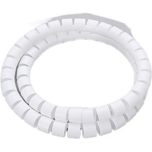 BPABDEITR Spiraalkabelwikkelbeschermer 8-42 mm Multicolor 1 meter(White,10mm inside diameter)