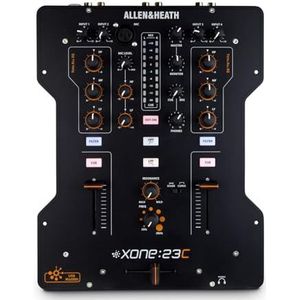 Allen & Heath 2-kanaals stereo DJ mixer 2 stereo outputs geluidskaart