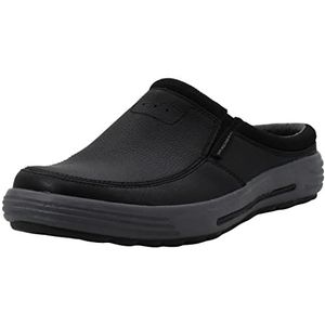 Skechers Men's Porter Vamen Slip-On Loafer, Black/Charcoal, 11.5 Medium US