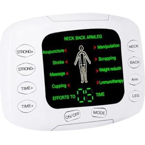 SFSSWSRYDF TENS Unit Spierstimulator met 8 standen, 15 versnellingen, volledige lichaamsacupunctuurmassage met slippers