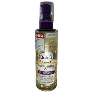 Balea Reinigingsolie, 100 ml Fles - Reinigt mild het gezicht, de ogen en de lippen - Zonder parfum en met arganolie