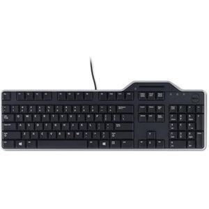 Dell Norwegian QWERTY KB-813 Smartc Reader USB Keyboard Black, KB813-BK-NORW