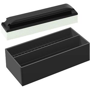 Graootoly Baardreiniging en houderset reinigingsgereedschap, 1baardreiniging en 1 reinigingsstaafhouder voor mannen, badkamer wastafel scheren gemakkelijk te gebruiken