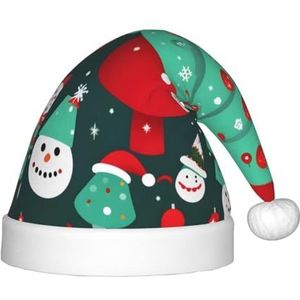 SSIMOO Kerstboom en sneeuwpop Heerlijke kinderen pluche kersthoed - vakantie decoratieve hoed voor feesten, feestelijk plezier en meer
