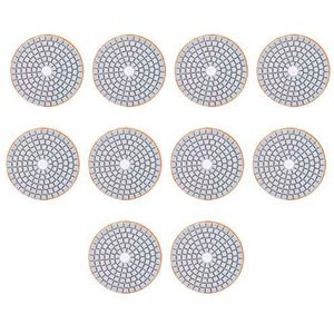 3 inch schuurschijf, 10st diamanten schuurschijven set, schuurschijven Pad polijsten polijsten diamant, 300 mesh slijpschijf Schuurschijven voor marmer, diamant, steen, keramiek, terrazzo, beton polij