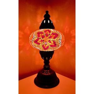 Mozaïeklamp mozaïek - tafellamp M vloerlamp oosterse lamp oranje Samarkand-Lights
