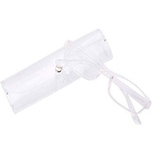 4sold Slim Leesbril plus Case Stijlvolle Patroon Frame Lezers Kwaliteit Mode Dames Bril voor Vrouwen - ivoor - S