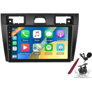 Android 15 Auto Stereo Radio voor F-ord Fiesta Mk VI 5 Mk5 (2002-2008) 9 inch 2K aanraakscherm Android hoofdunit multimedia speler met draadloze Carplay GPS Navi BT 5G WiFi DSP SWC,Y2