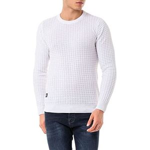 Red Bridge gebreide trui voor heren, wit, L