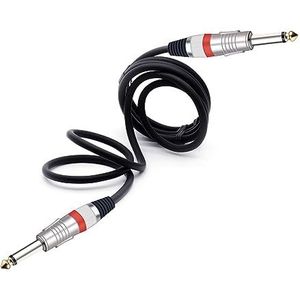 OUMIFAND Audio-verlengkabel 6,35 mm Mono-Jack Plug naar Mannelijk AUX afgeschermd voor Mixer AMP 1 m 1,5 m 2 m 3 m 5 m 8 m 10 m 1 stuk (Kleur: Oranje, Maat: 8 m)
