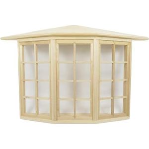 Melody Jane Dolls Houses Poppenhuis Erker 24 Pane Oriel Georgisch 1:12 Houten Bouw Componenten