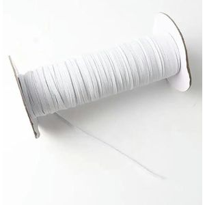 100 yards 3,0 mm kleur elastische band nylon siliconen elastische rubberen band thuis DIY kant decoratieve naairiem kledingaccessoires-wit 3,0 mm 100y