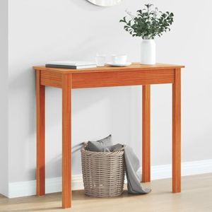 FSJIELW Home & Garden-Console Tafelwas Bruin 80x40x75 cm Massief Hout Dennen-Meubels Keuze