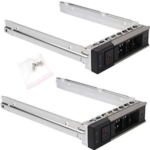 Heretom 2-Pack 3,5 inch LFF SAS/SATA Hot-Swap Harde Schijf Lade HDD Caddy X7K8W Y796F 0X7K8W 0Y796F Voor Dell Gen14 PowerEdge Server R240 R340 R440 R540 R740xd R940 R66 415 R. 7415 R7425 +4 schroeven