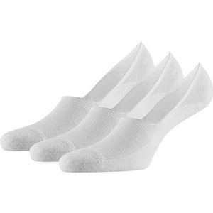 Morethansocks - Bamboe Footies - Unisex - 3-Paar - Badstof zool - Wit - Maat 39/42 - Unisex - 3-Paar - Naadloze sokken - sneakersokken - Bamboe
