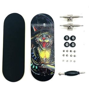 34mm Toetsen Pro Complete Professionele Houten Toets Mini Skateboard 5 PLY met Dragende Wielen (AC4)