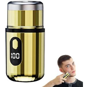 Draagbaar scheerapparaat - USB oplaadbaar nat en droog herenscheermes - -scheerapparaat zakformaat, nat en droog herenscheermes voor auto en reizen