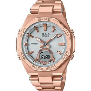 Casio Womens analoog-digitaal quartz horloge Baby-G, Roségoud, MSG-B100DG-4AER