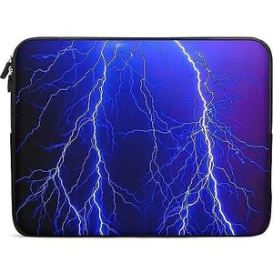 Blauwe Bliksem Draak Laptop Sleeve Case Mode Computer Tas Beschermhoes Draagtas Aktetas voor Vrouwen Mannen 15 inch