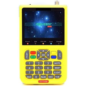 Satellietzoekers V8-zoeker Satellietzoeker TV-antenne Buitensignaaldetector DVB-S2-ontvanger Digitale signaalmeter Sat-schotel instellen LCD-scherm met meter met satellietdetectie