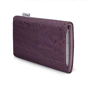 Stilbag Hoes voor mobiele telefoon VIGO voor Oppo Reno7 Pro 5G | Smartphone-tas Made in Germany | kurk paars, wolvilt lila