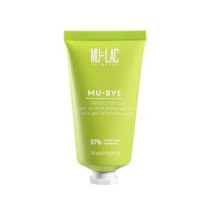 Mulac Cosmetics Mu-BYE Smoothy Oil, melkgel, make-up remover met biologische zonnebloemolie, veganistisch, 75 ml