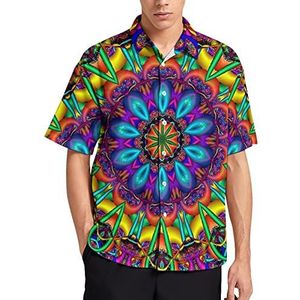 Kleurrijke Snake Skin Hawaiiaanse Shirt Voor Mannen Zomer Strand Casual Korte Mouw Button Down Shirts met Pocket