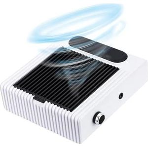 80W krachtige nagelstofzuiger for manicure met Fitter nagelstofventilator salonapparatuur(White)
