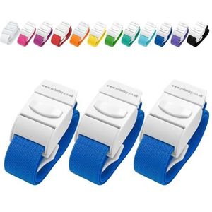 Set van 3 Quick Release Medische Tourniquets (BLAUW)