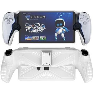 Voor Sony PlayStation Portal game machine TPU beschermhoes game machine beschermhoes met standaard (wit)