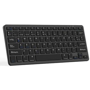 CC Store iPad-toetsenbord, Spaans Bluetooth-toetsenbord voor tablet, iPad, iPad Air, iPad Pro, iPad Mini, iOS/Android/Windows, ultradun en oplaadbaar, zwart