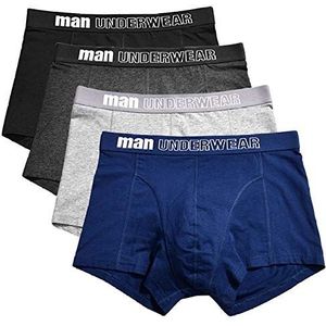 Heren ondergoed Sexy mannen Boxers Man ondergoed Shorts Boxer (Pack van 4) stely D, G, M