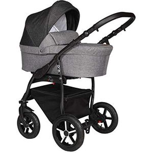 SaintBaby wandelwagen Q9 2in1 3in1 Isofix babyzitje combi kinderwagen buggy Black Mountain 177b 3in1 met autostoeltje