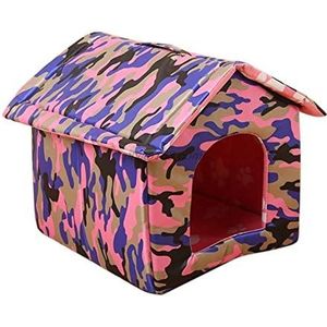 Indoor Outdoor Dog House Small To Medium Pet All Weather Doghouse Puppy Shelter (Color : Like pic, Size : M)