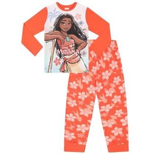 Disney Meisjes Moana Lange Pyjama Set Kinderen PJ's, Oranje, 4-5 jaar