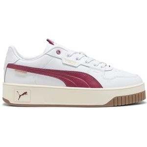 PUMA Womens Carina Street Lux Platform Lace Up Sneakers Schoenen Casual - Wit, Wit, 7.5